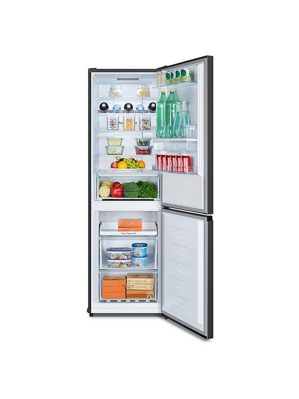 Hisense RB390N4WBE 60cm Wide, Total No Frost, Freestanding Fridge Freezer - Black - Image 2